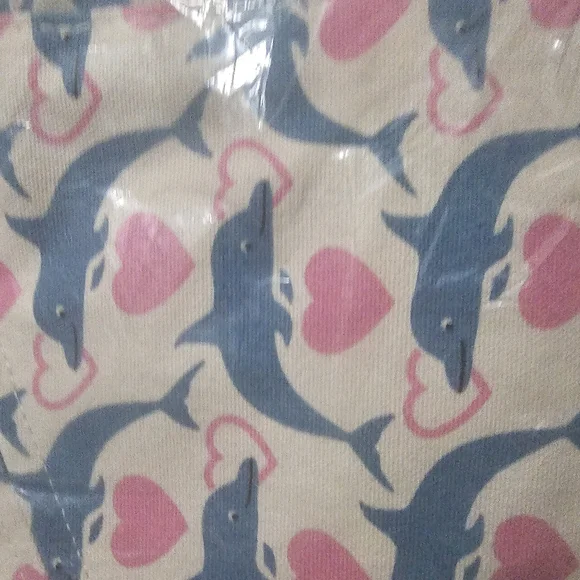 Bungalow 360 Pink and Blue Dolphin Crossbody Bag - Picture 2 of 3